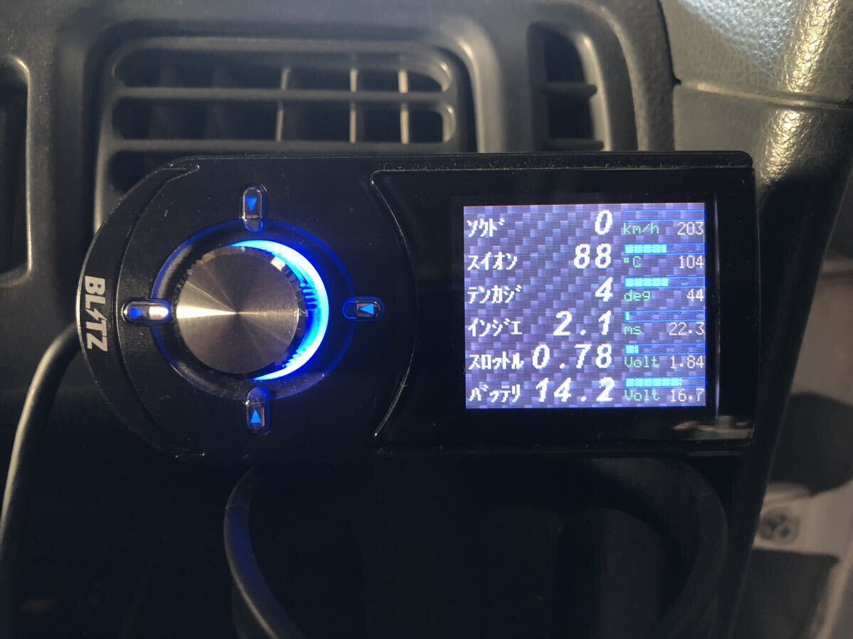 希少 ブリッツ R-VIT i-Color FLASH Ver 4.1 メーター BLITZ OBD 故障診断 スピード エンジン回転 ブースト 水温 燃圧 エアフロ 燃費 _画像2