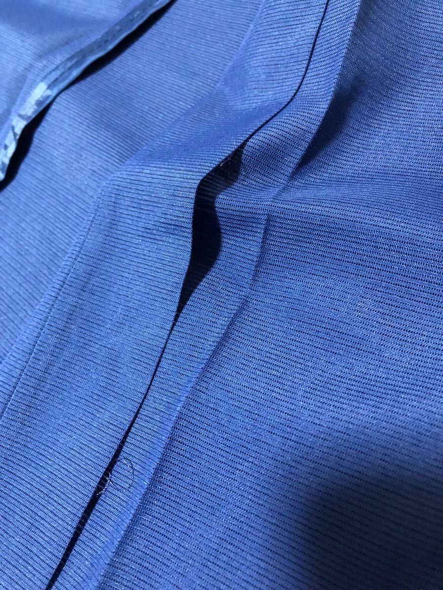 紺一つ紋　絽　色無地　夏物　洗える着物　