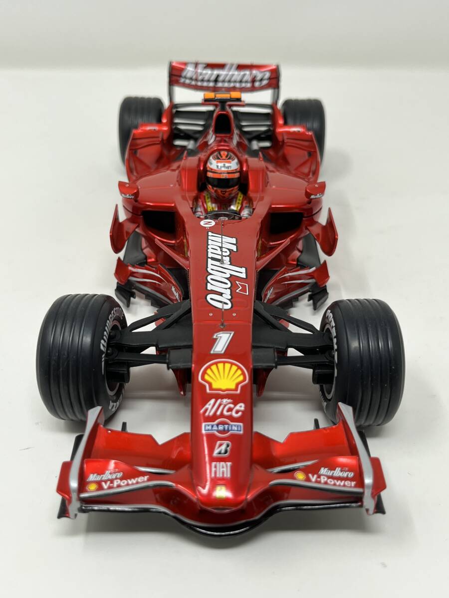 ホットウィール 1/18フェラーリF2008 キミライコネン マルボロ仕様 カスタム品の画像9