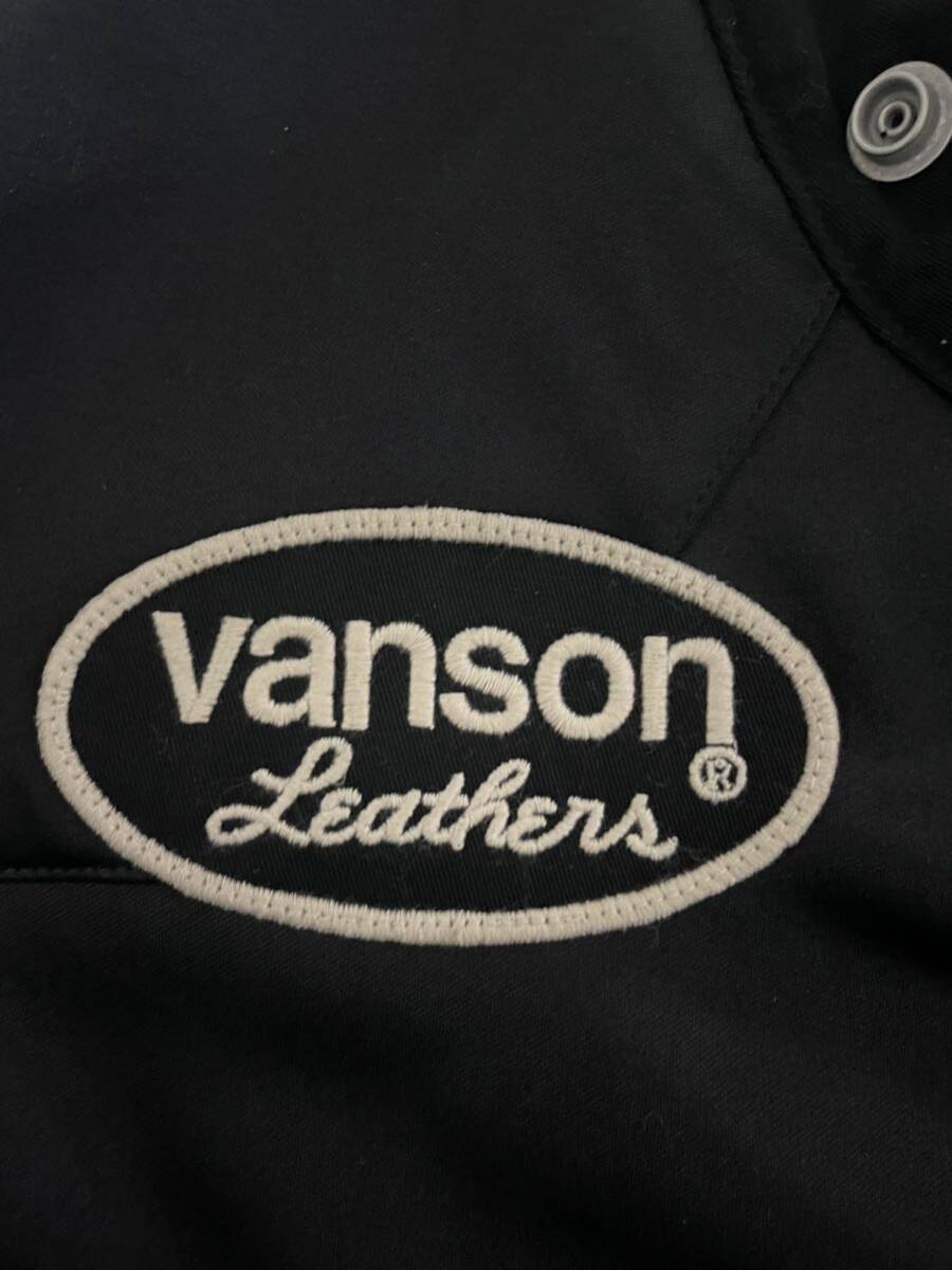 ★VANSON バンソン　ジャケット シープレザー レザー感　鳳凰　アメカジ　メンズ　Sサイズ_画像3