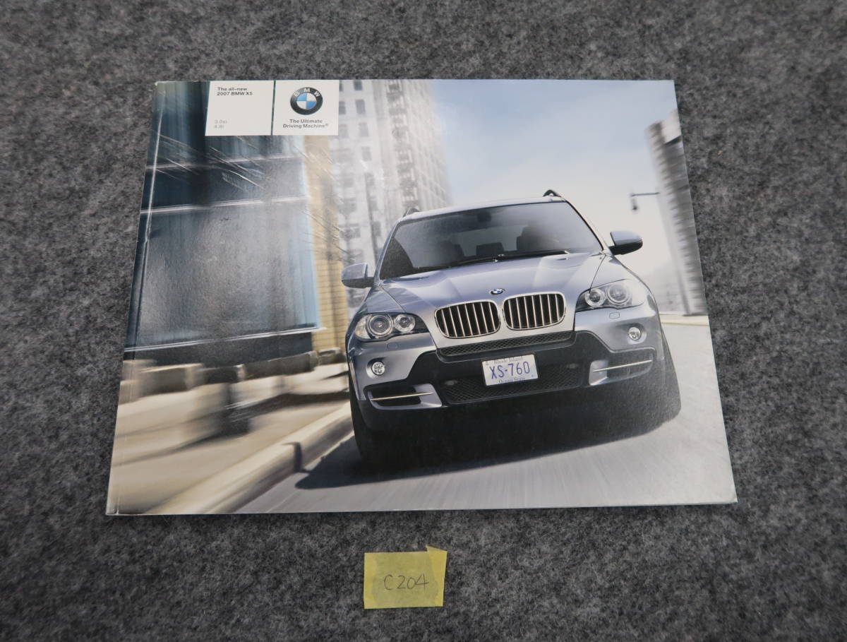 1140円 最大53%OFFクーポン BMW X5 カタログ 2007年 3.0si 4.8i 75ページ 送料370円 C204