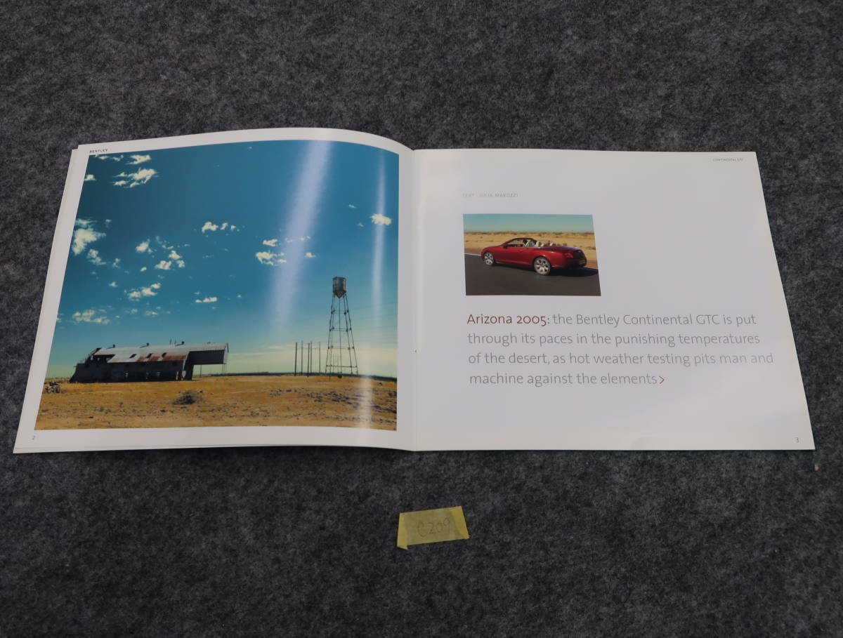  Bentley Continental GT catalog 2005 year 12 page have zona August C209 postage 370 jpy 