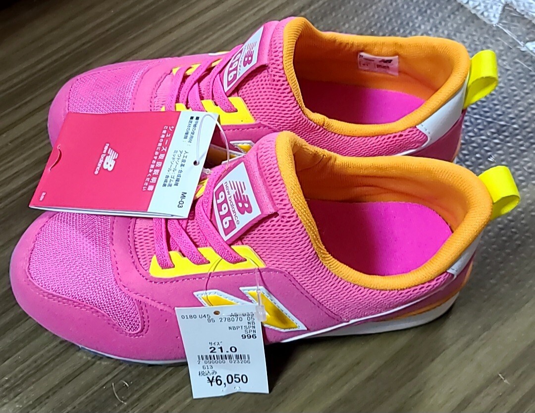 [ новый товар ]new balance New balance 996 спортивные туфли туфли без застежки розовый 21cm обычная цена 6050 иен с биркой 
