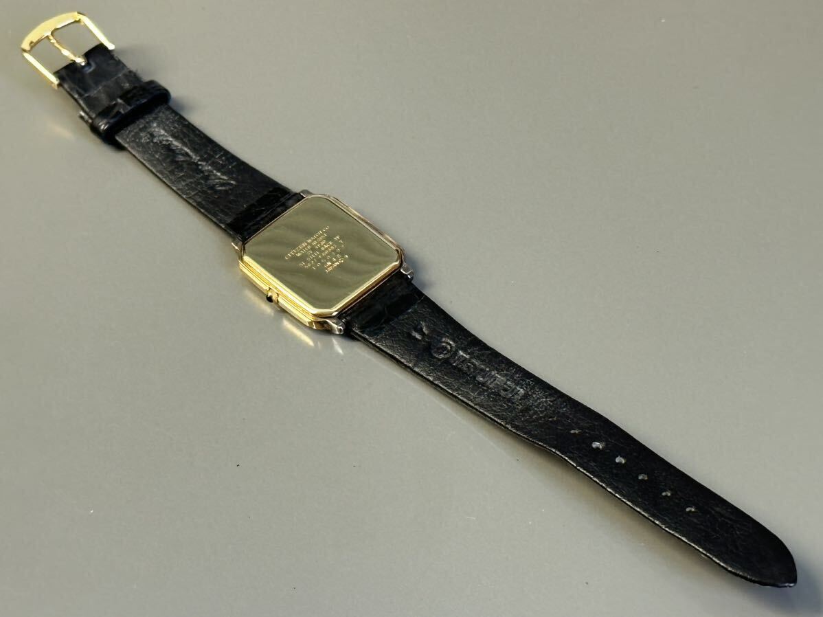 1円〜◆CITIZEN シチズン EXCEED エクシード 5637-F60382 ゴールドカラー SV YP30 クォーツ メンズ腕時計 稼働品 の画像6