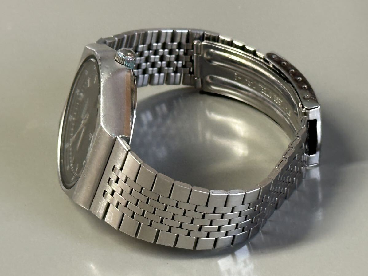 1円～◆SEIKO セイコー Silver Wave シルバーウェーブ 8229-6030 クォーツ ブラック文字盤 メンズ腕時計 の画像3