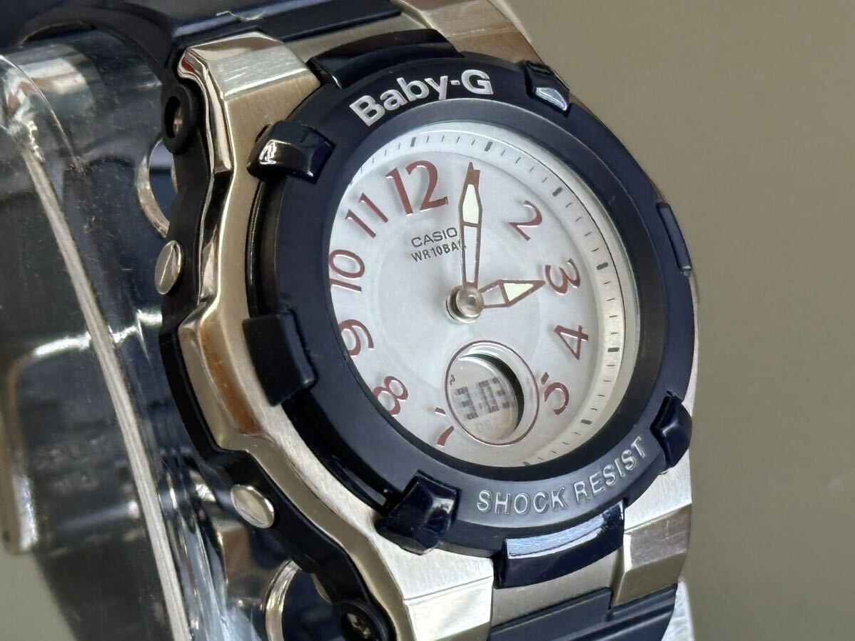 1円〜◆CASIO カシオ BABY-G マルチバンド6 ソーラー電波時計 BGA-1100 アナデジ レディース腕時計 稼働品_画像2