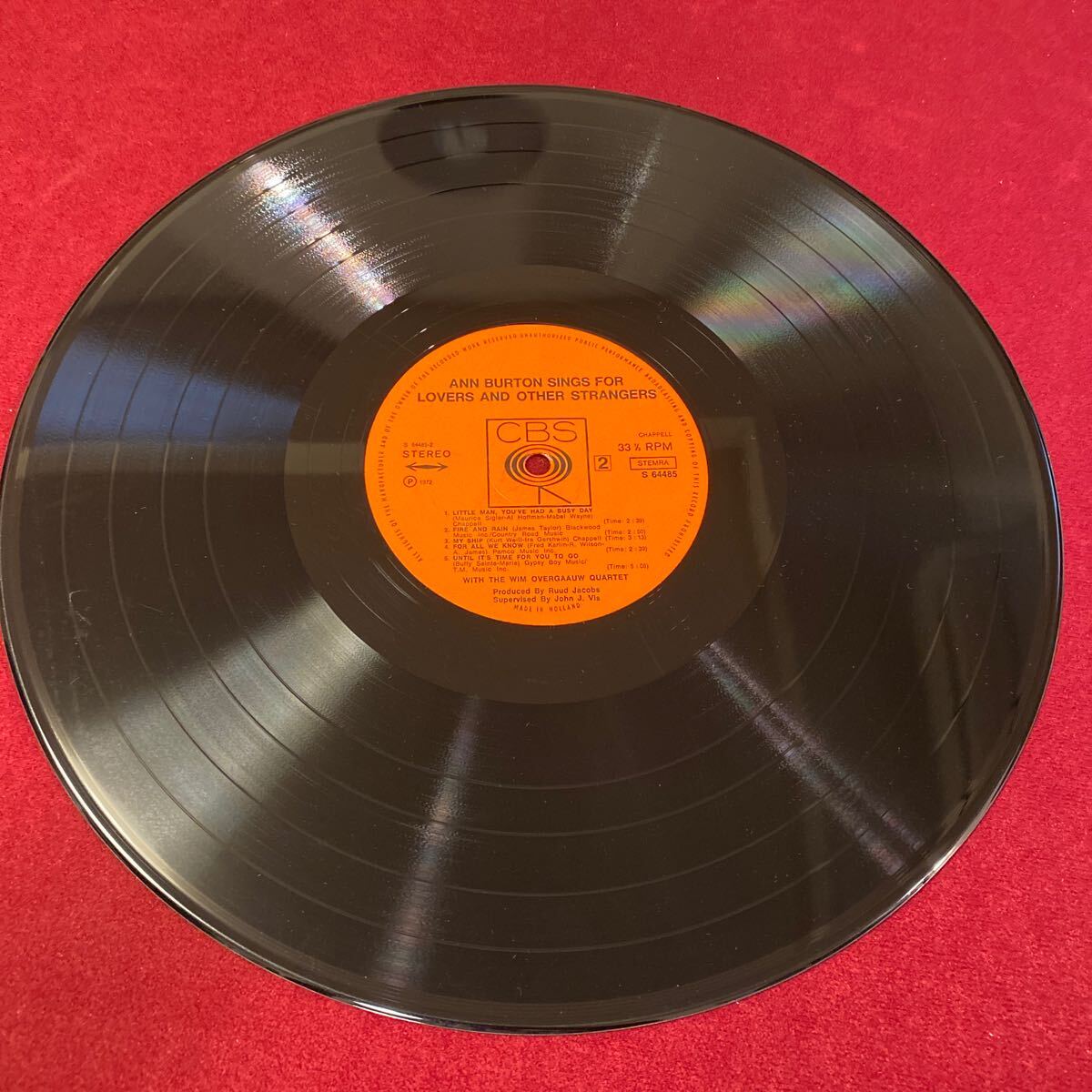 LP レコード オランダ盤 オリジナル Ann Burton アン・バートン SINGS FOR LOVERS AND OTHER STRANGERS CBS-S64485_画像6