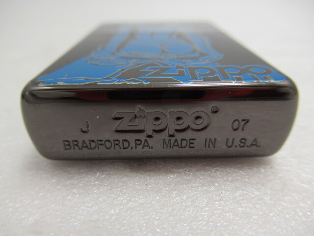 Zippo ジッポ ライター グラデーションレディ 2007年製 ブラックカラー 箱付 USED 現状品_画像6