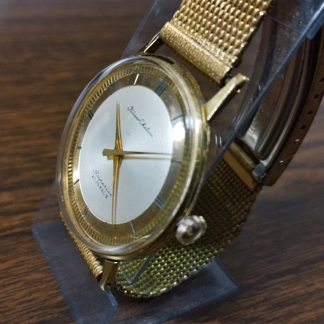 タカノ シャトー TAKANO CHATEAU Superior 21石 幻のメーカー 薄型腕時計 不動 ジャンク扱い マルマンベルト K22GPの画像3