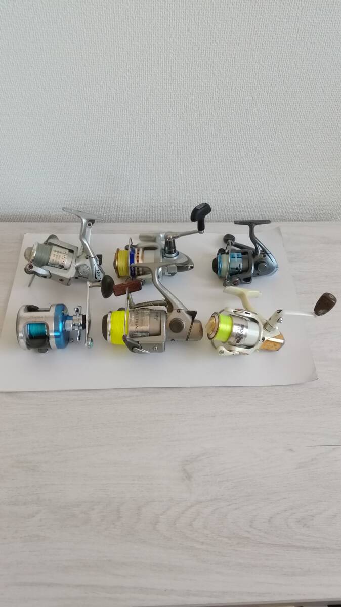 240514　リール　６点セット　okuma, Daiwa EMBLEM-Z3500, Daiwa EMBLEM-Z 1500c, ARGOSS 800, CREST 2508 訳ありジャンク品_画像1