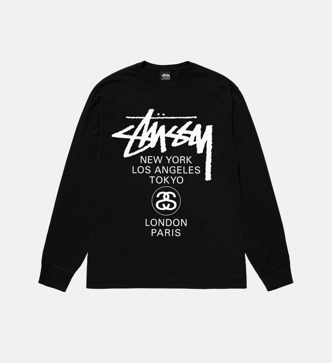 ステューシー STUSSY WORLD TOUR LS TEE ワールドツアーT 新品未 ステューシー STUSSY WORLD TOUR LS TEE ワールドツアーT 新品未