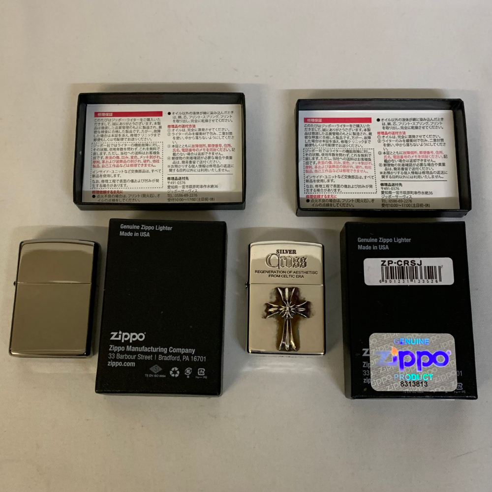 Zippo ライター 限定品 SILVER cross 古い 珍品 ヴィンテージ ジッポ オイル シルバークロス まとめ売り まとめて販売【2006_画像2