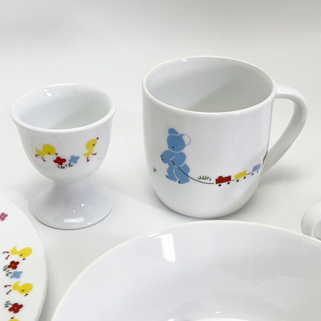 ★ノリタケ チャイナ　ファミリア　ランチセット　ベビー　子供用食器　陶器Fセット　Noritake Familiar LUNCH SET ULTRA-HARD PORCELAIN★_画像4