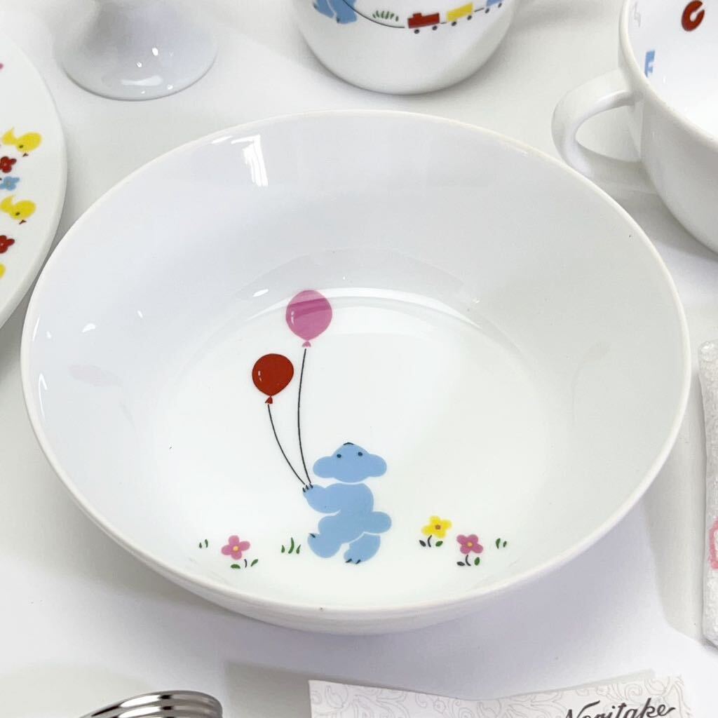 ★ノリタケ チャイナ　ファミリア　ランチセット　ベビー　子供用食器　陶器Fセット　Noritake Familiar LUNCH SET ULTRA-HARD PORCELAIN★_画像5