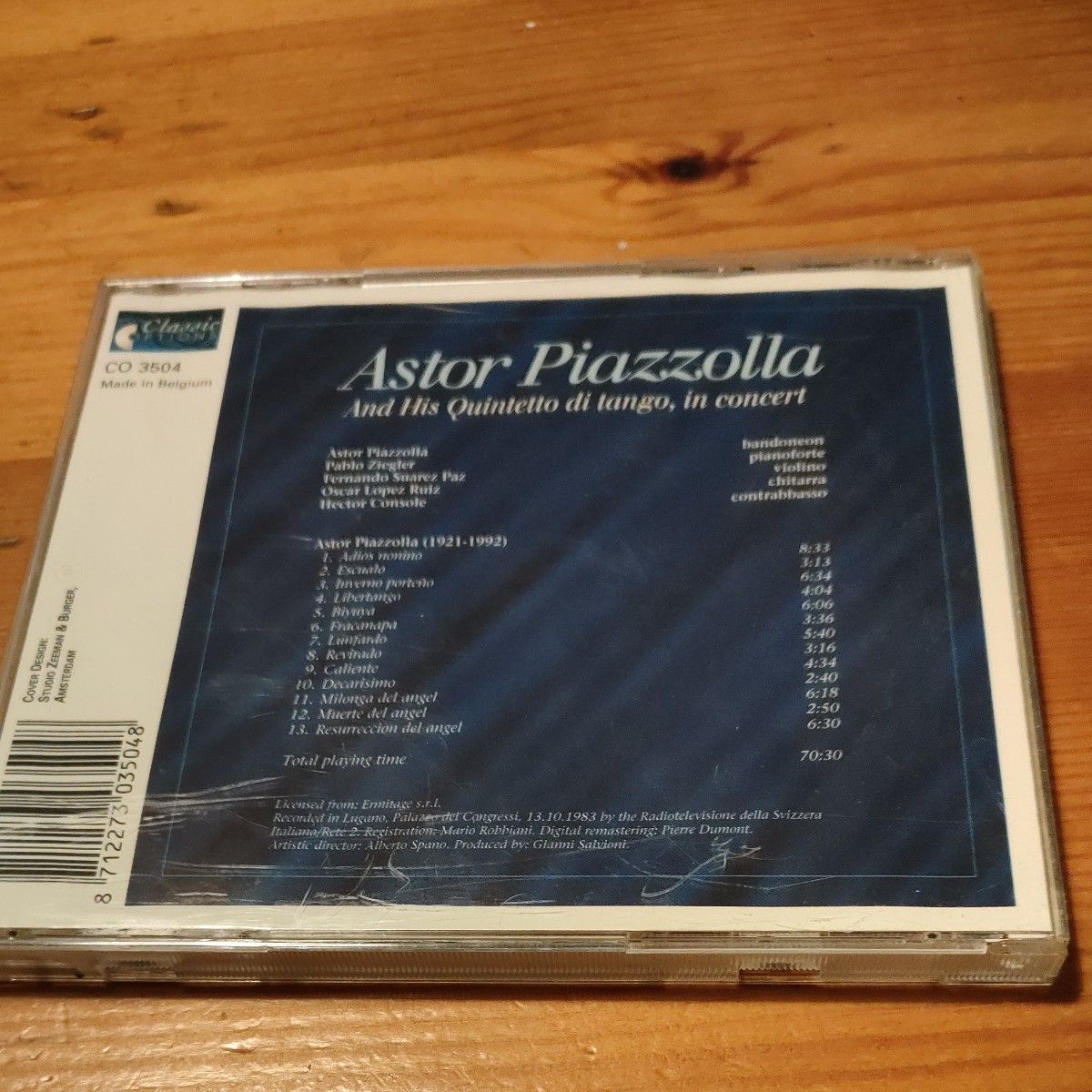 アストル・ピアソラ　Astor Piazzolla in concert タンゴ　アルゼンチン　