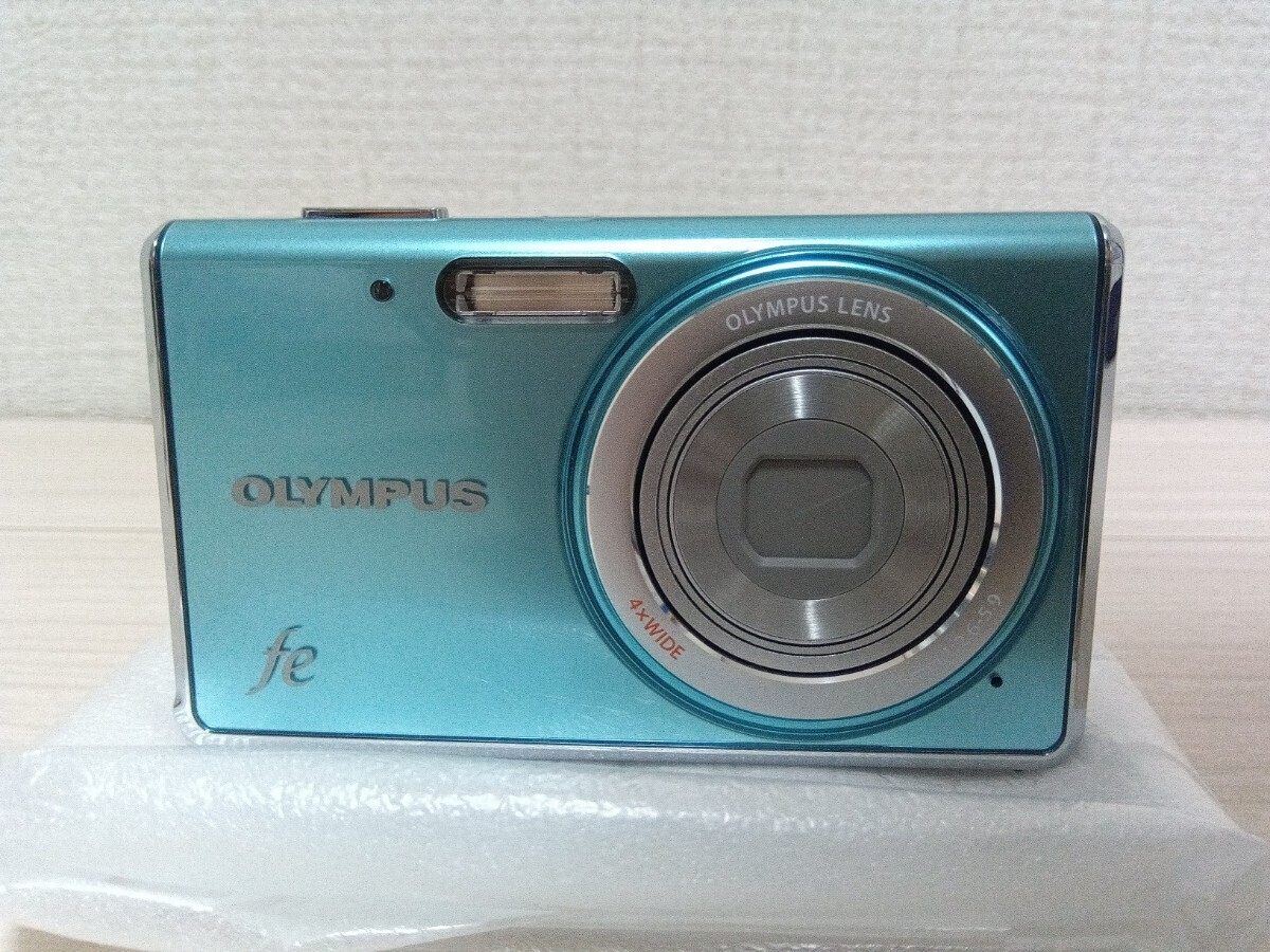 【極美品】 OLYMPUS FE-4020 コンパクトデジタルカメラ　オリンパス デジカメ ブルー 元箱 付属品あり_画像4