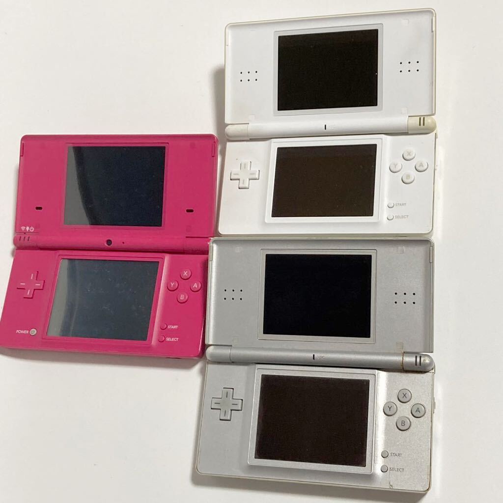 Nintendo DS / DS Lite ☆ シルバー ホワイト ピンク 3点 ジャンク 未動作 パーツ取り レトロ ゲーム 任天堂■SAC125の画像7