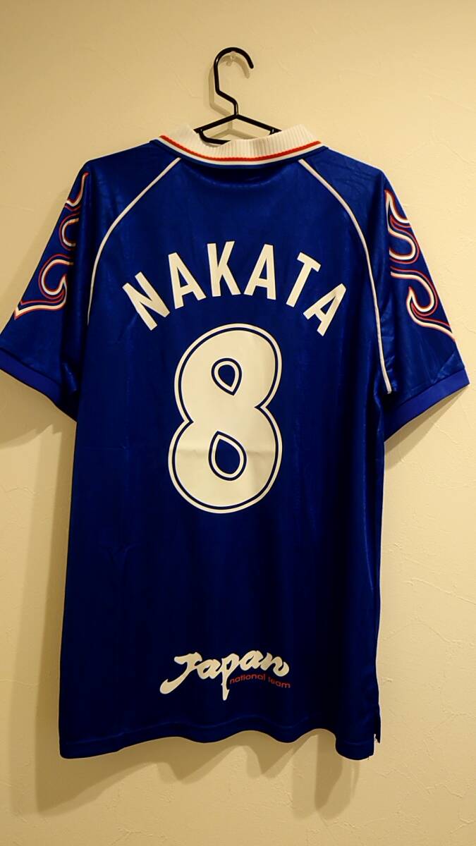 1998 日本代表　ホーム　No.8 NAKATA_画像1