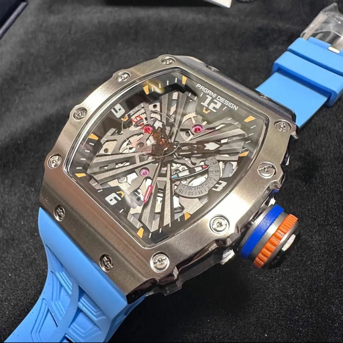 パガーニデザイン 腕時計 トノー型 リシャールミル オマージュ ウォッチ
