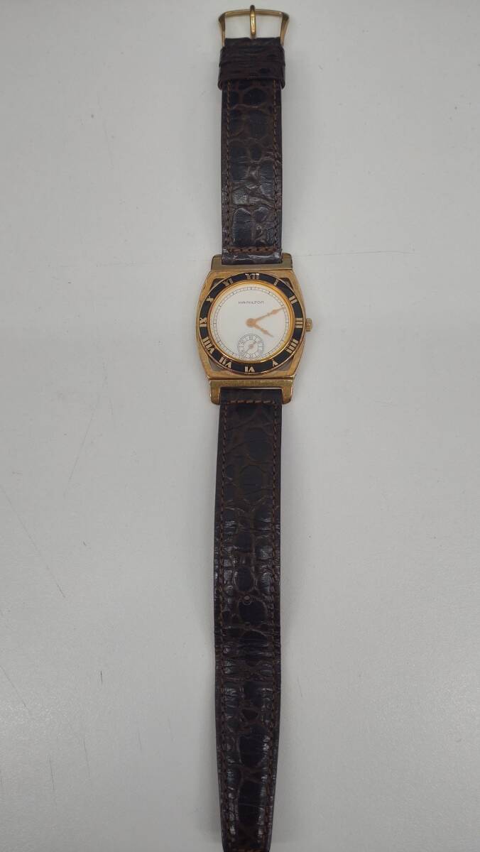 #11492 HAMILTON ハミルトン クォーツ 腕時計 メンズ 不動品の画像1