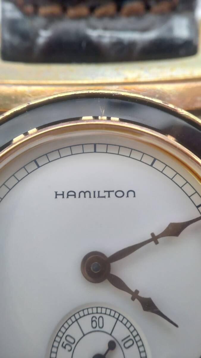 #11492 HAMILTON ハミルトン クォーツ 腕時計 メンズ 不動品の画像3