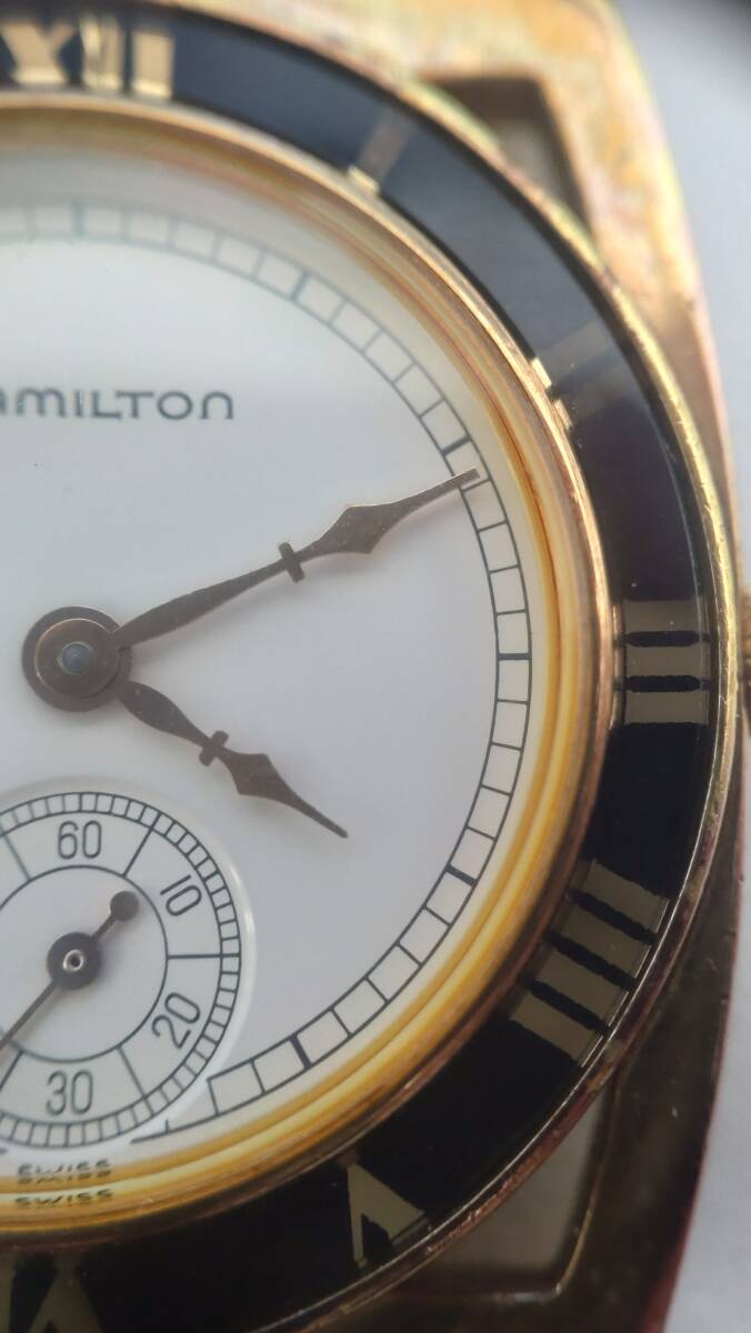 #11492 HAMILTON ハミルトン クォーツ 腕時計 メンズ 不動品の画像4