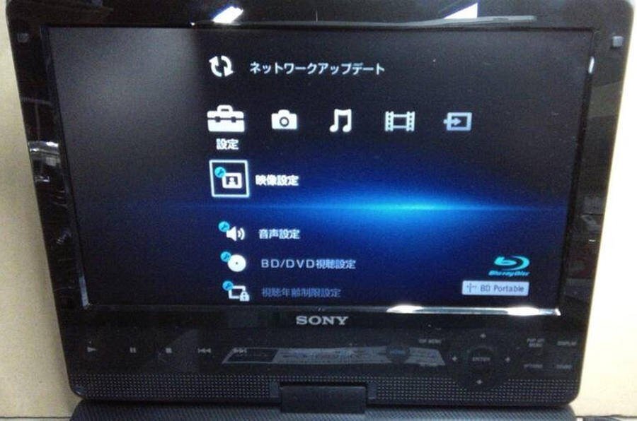 SONY ソニー BDP-SX1 ポータブルBD/DVDプレーヤー　電源コード/ACアダプター/リモコン付き●動作品_画像10