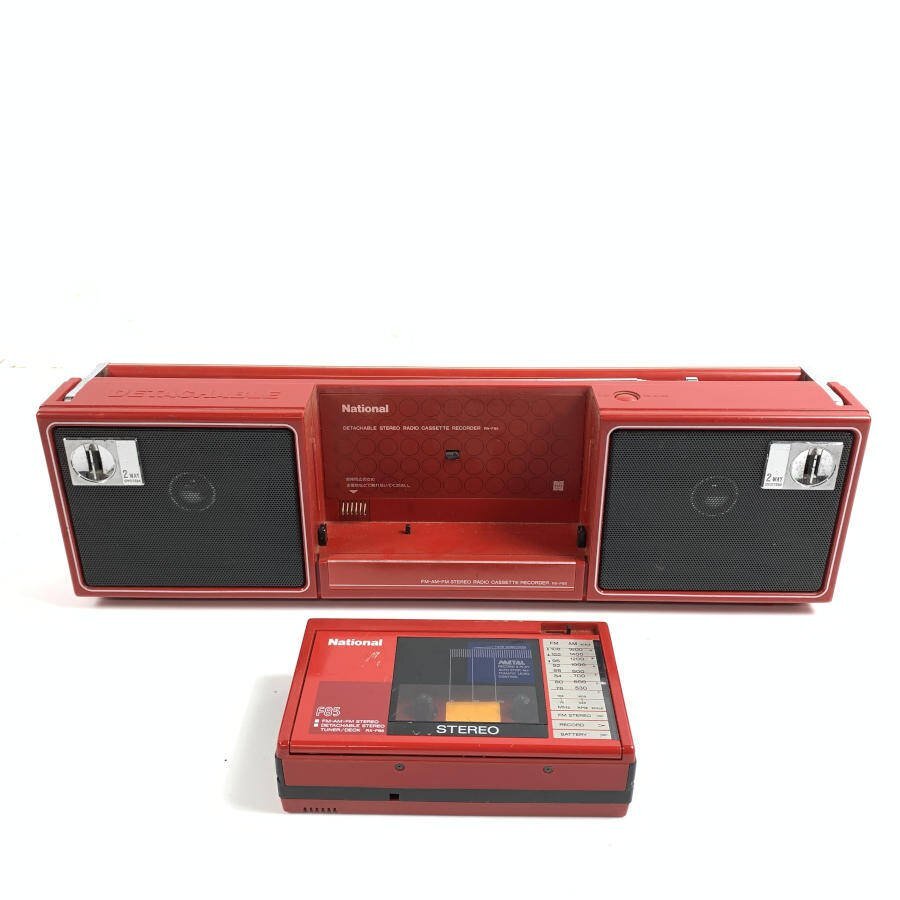 National National RX-F85-1/RX-F85-2 sectional pattern radio-cassette * simple inspection goods 