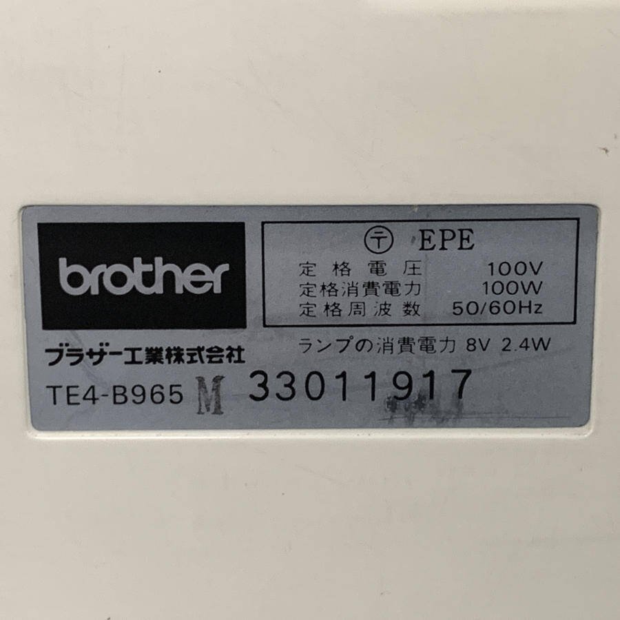 brother  brother  TE4-B965  рок  швейная машина  Home Lock  ремесленный   ручное ремесло  ... создание   ... контроллер  идет в комплекте ＊ простой  проверка  товар 