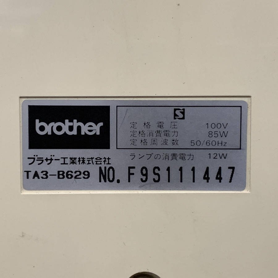 brother ブラザー Nouvelle 300 ヌーベル TA3-B629 ミシン＊簡易検査品_画像7