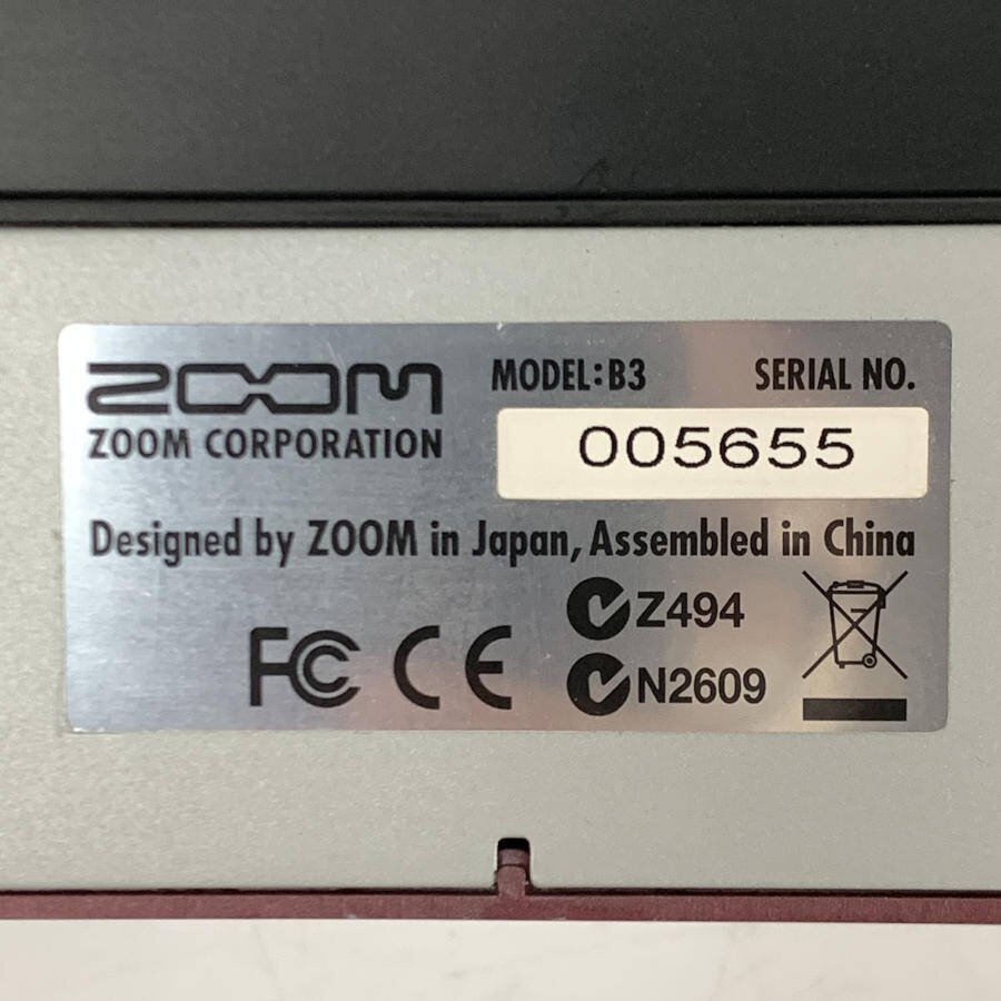 ZOOM ズーム B3 ベースフロアマルチエフェクター★簡易検査品_画像6