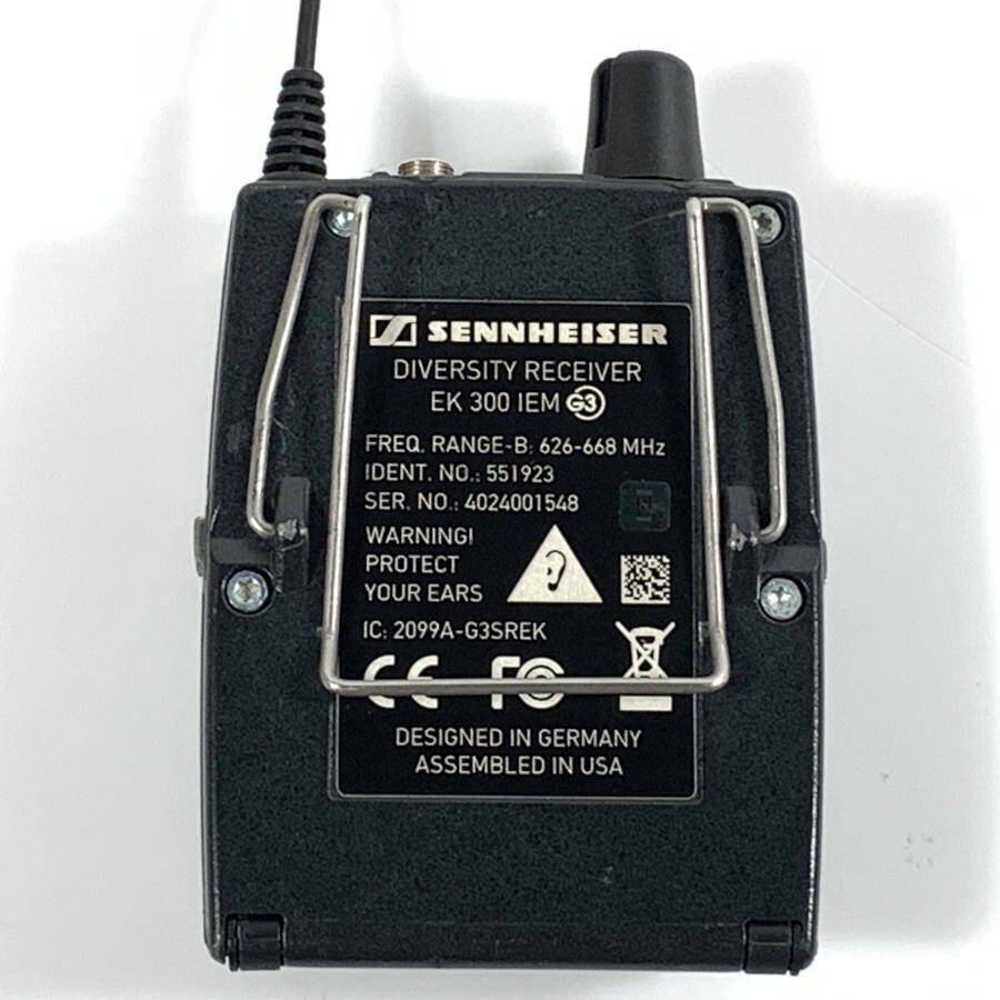 SENNHEISER Sennheiser EK300IEM G3 [ ресивер частота RANGE-B:626-668MHz]* работоспособность не проверялась товар [TB]