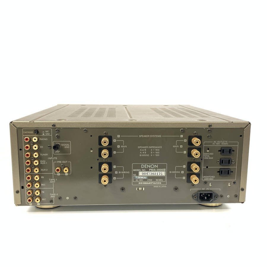 DENON Denon PMA-2000Ⅲ pre-main amplifier rating output :80W+80W(8Ω)* simple inspection goods 