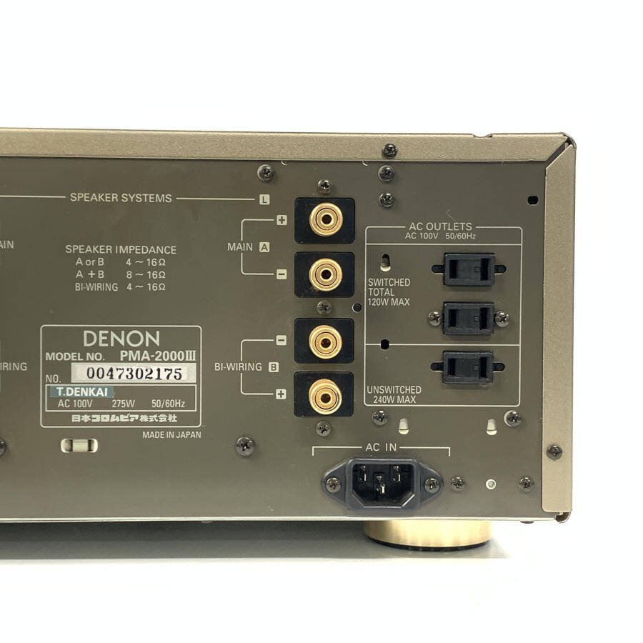 DENON Denon PMA-2000Ⅲ pre-main amplifier rating output :80W+80W(8Ω)* simple inspection goods 