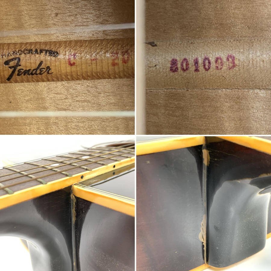 Fender フェンダー CALIFORNIA C-2D アコースティックギター シリアルNo.801093 サンバースト系★簡易検査品_画像10
