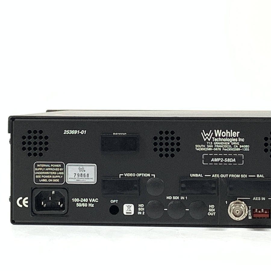 WOHLER TECHNOLOGIES War la- технология zAMP2-S8DA цифровой монитор аудио панель * простой инспекция товар [TB]