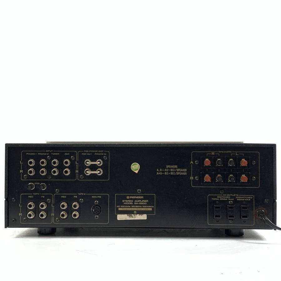 PIONEER パイオニア SA-8800 プリメインアンプ◆簡易検査品_画像5