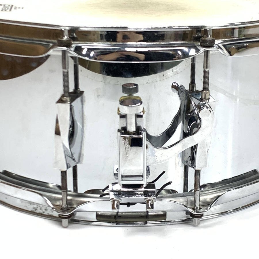 CANOPUS カノウプス JSS-1465 スネアドラム 14×6.5インチ シリアルNo.00026 刃 YAIBA CNBハードケース付き★ジャンク品_画像6