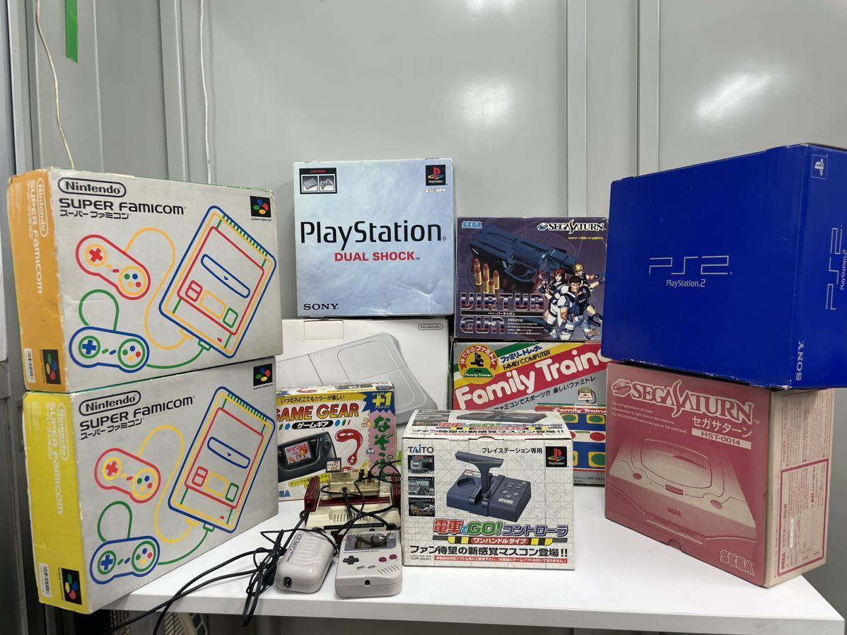 1 start! Sega Saturn, Famicom,ps2, Hsu fami×2,ps soft large set sale 