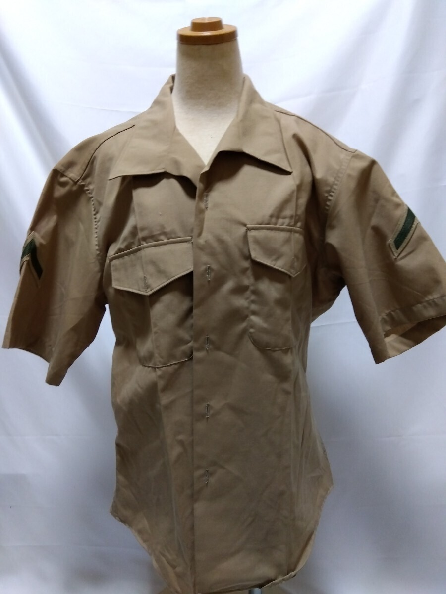  the US armed forces discharge goods military short sleeves shirt khaki sea ..USMC the US armed forces 