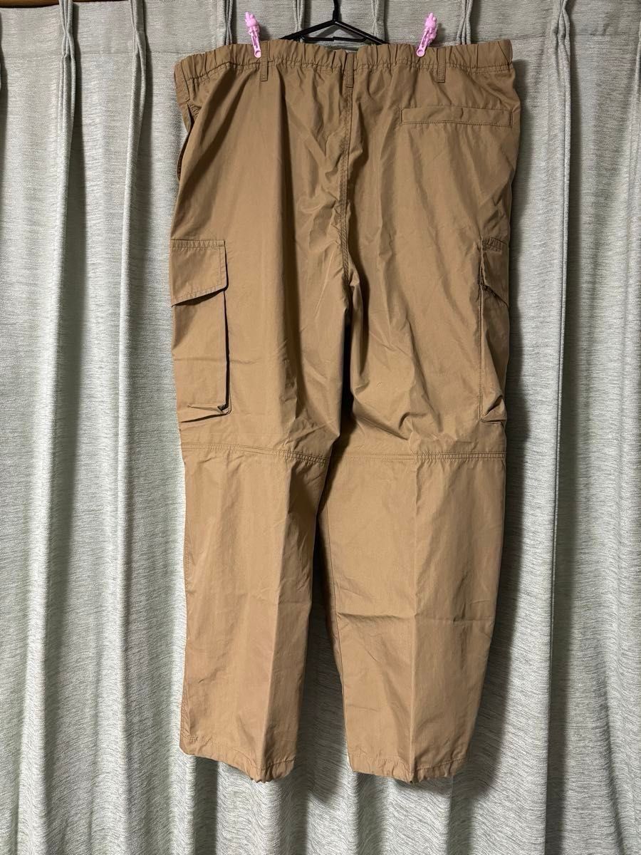 ユニクロ  3XL ワイドフィットパラシュートカーゴパンツ 32 BEIGE 