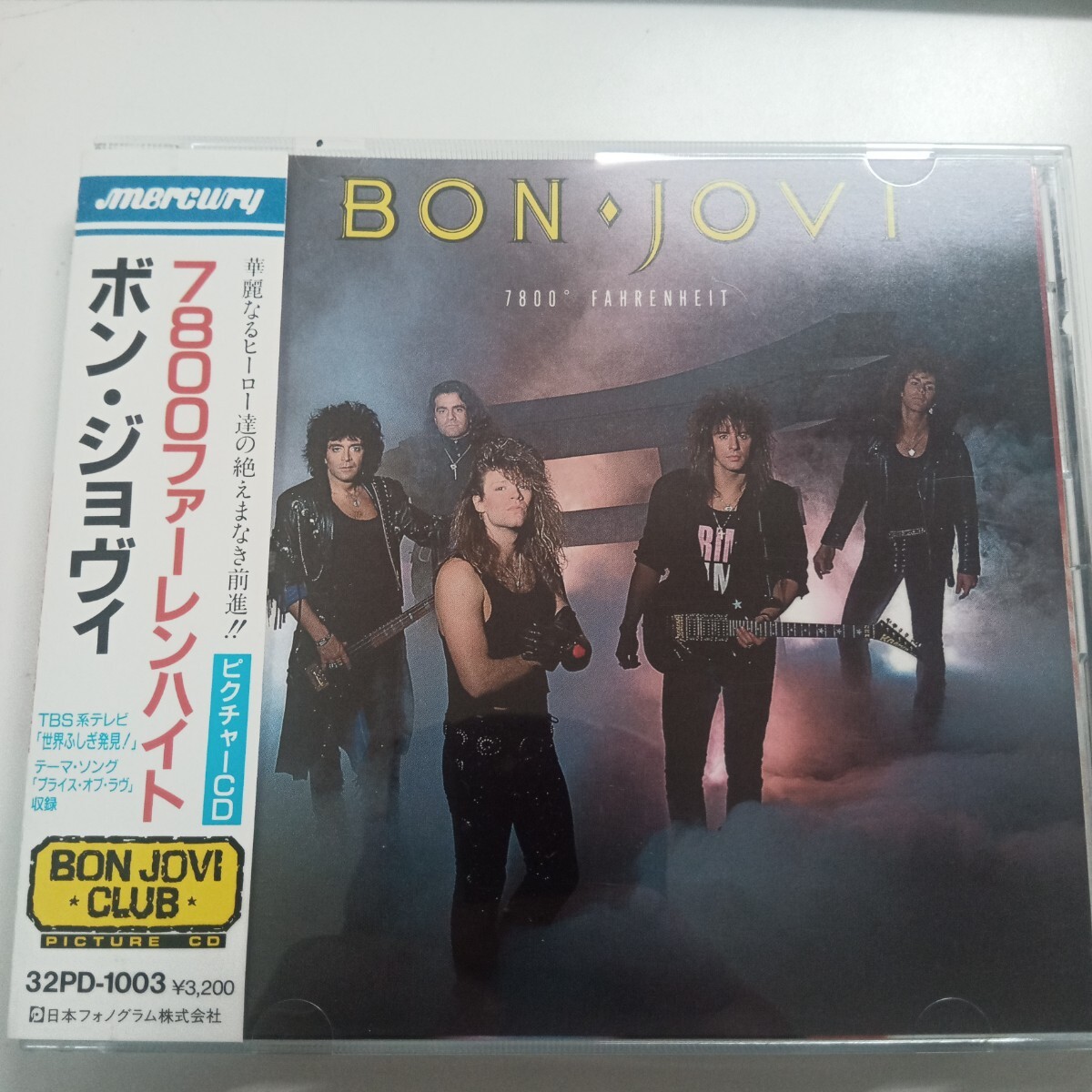 【送料無料】ピクチャーCD　ボン・ジョヴィ／7800ファーレンハイト　32PD-1003 国内盤CD　BON JOVI
