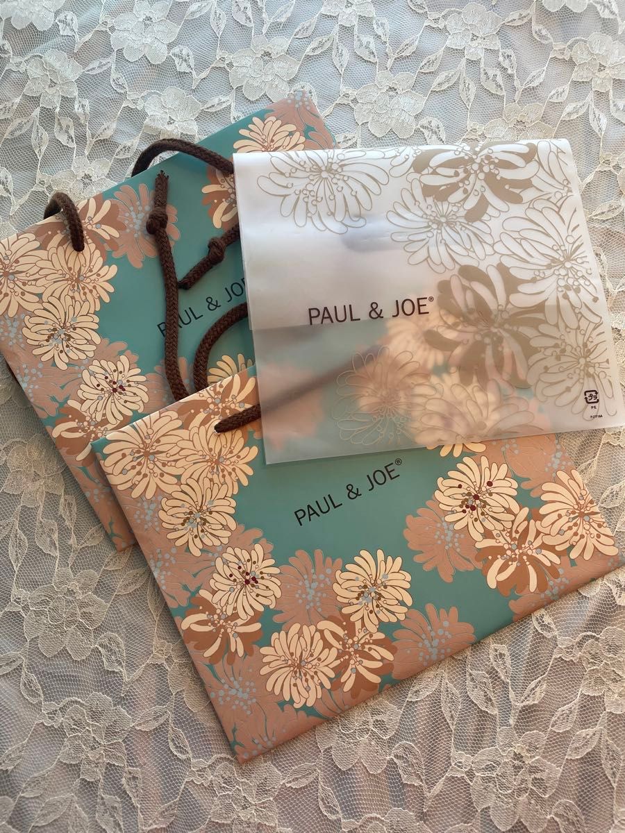 ポール&ジョー紙袋/ビニール袋　3枚