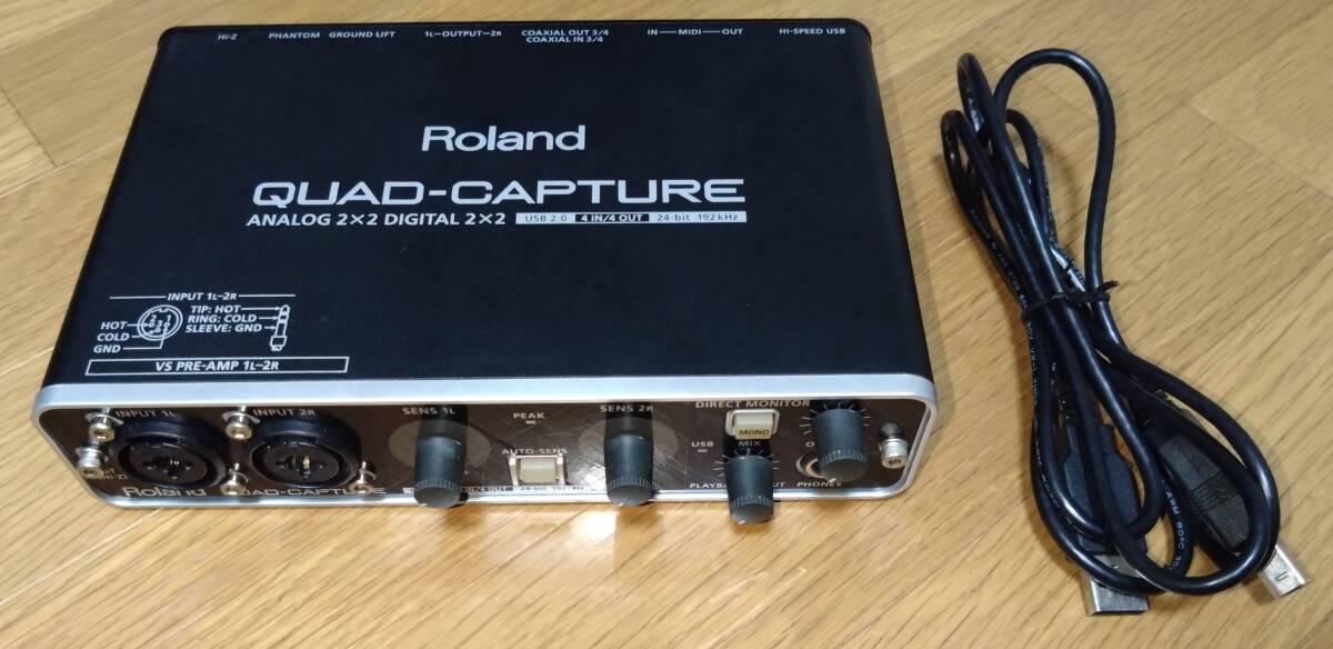 ъRoland Roland USB аудио интерфейс QUAD-CAPTURE UA-55 рабочее состояние подтверждено 