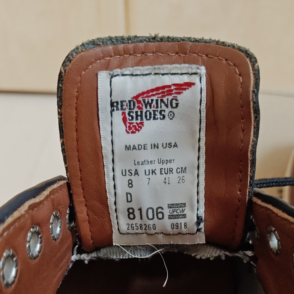レッドウィング REDWING 8106 クラシックオックスフォード レッドウィング REDWING 8106 クラシックオックスフォード