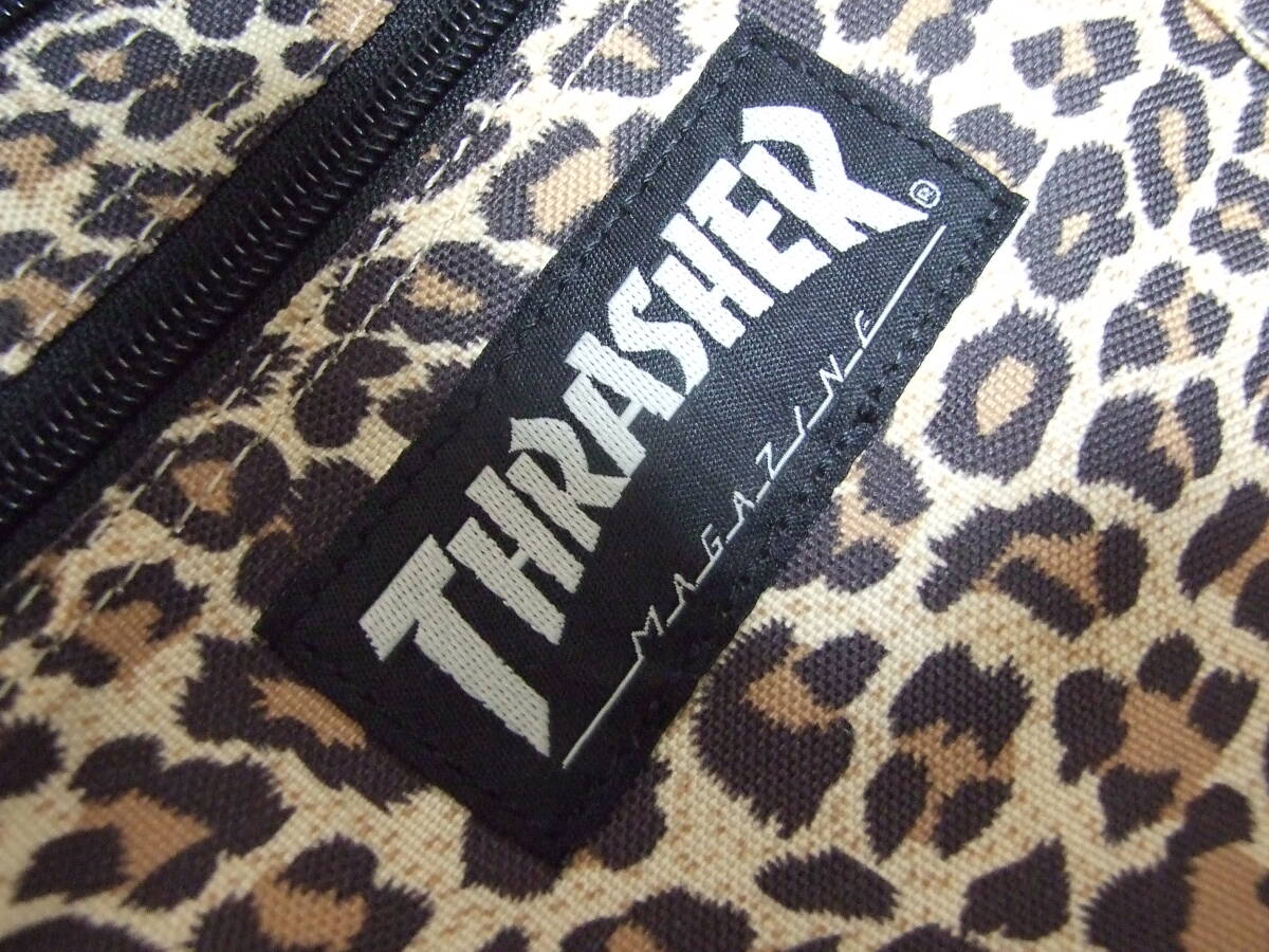THRASHER MAGAZINE/ Thrasher magazine * leopard print waste to bag * pouch Street ske-ta- Old school 