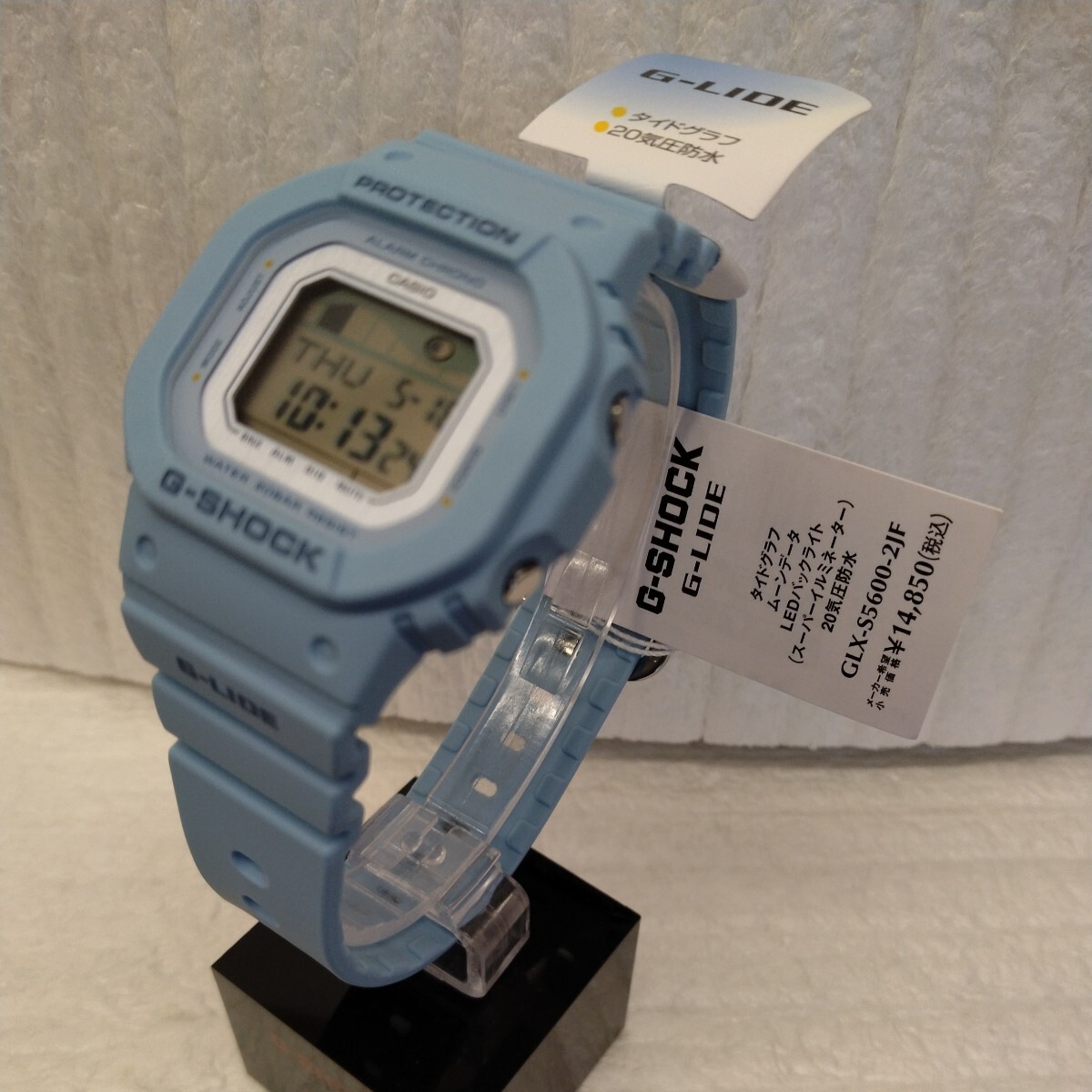 G-SHOCK G-LIDE ミッドサイズ デジタル スクエア ブルー メンズ レディース 腕腕時計GLX-S5600-2JF 新品 未使用 国内正規品 タグ付き_画像6