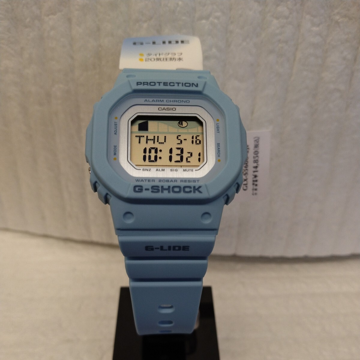 G-SHOCK G-LIDE ミッドサイズ デジタル スクエア ブルー メンズ レディース 腕腕時計GLX-S5600-2JF 新品 未使用 国内正規品 タグ付き_画像5