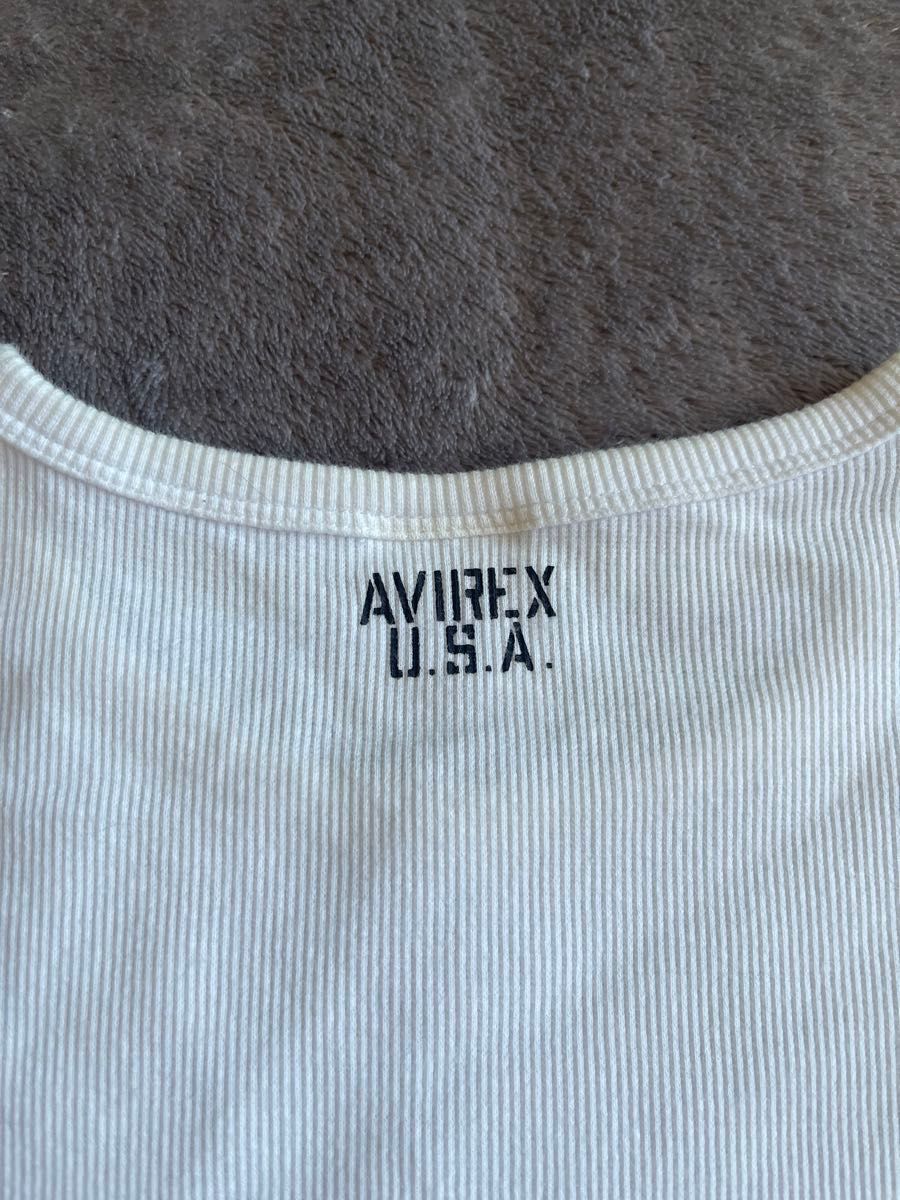 AVIREX  ワッフル Tシャツ Mサイズ Sサイズ メンズ トップス avirex 2枚セット まとめ売り