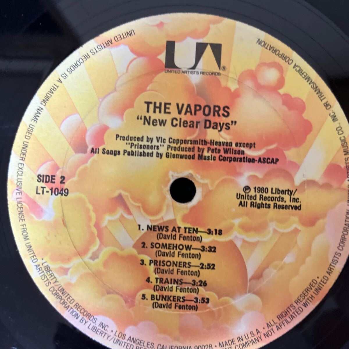 【LP】The Vapors / New Clear Days United Artists Records LT-1049 US Orig 1980 検) New Wave Power Pop Punk パンク天国_画像7